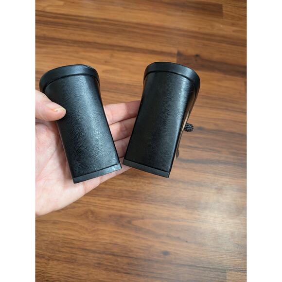 XOXO Black Rhinestone Strap Heels Size 7.5 Y2K Minimalist Party Sandals - Picture 5 of 6